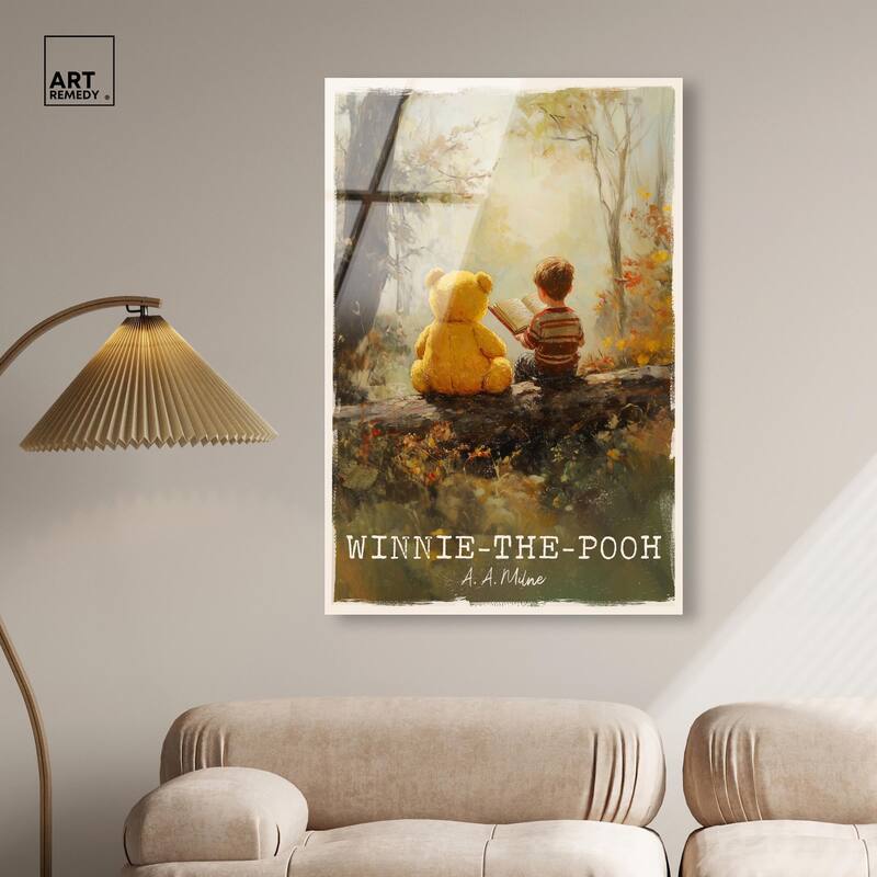 Classic Winnie the Pooh Acrylic by Art Remedy, Ready to Hang