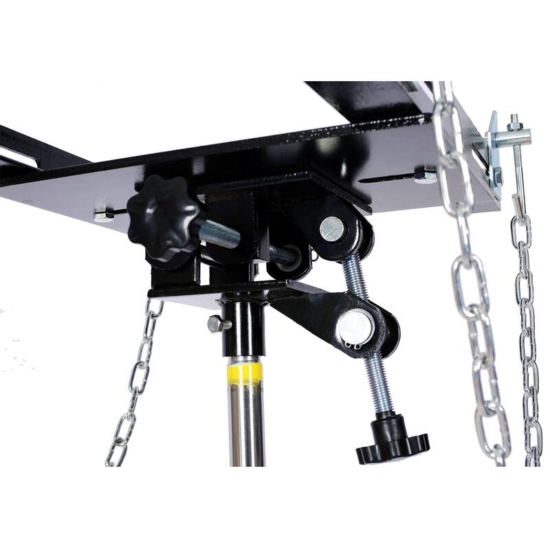 Transmission Jack High Lift 1660 Lbs Telescopic 2 Stage Hydraulic Ram Transmission Floor Jack 360° Swivel Wheel Lifting