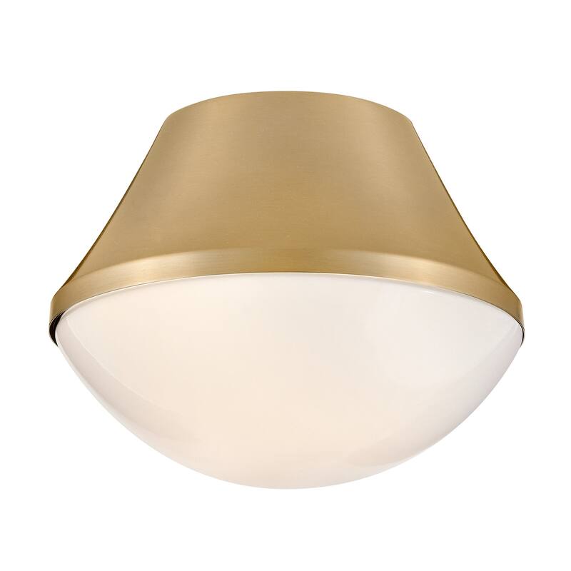 Lark 83411 Haddie 11" Wide Flush Mount Bowl Ceiling Fixture with Case