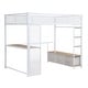 preview thumbnail 13 of 32, Full Metal Gaming Loft Bed with LED, Desk & Drawers