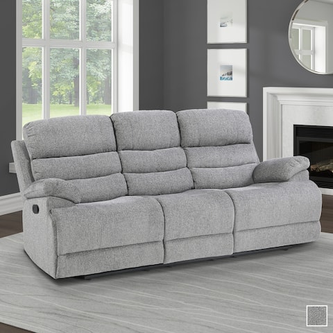 Dixon Chenille Fabric Manaul Reclining Sofa