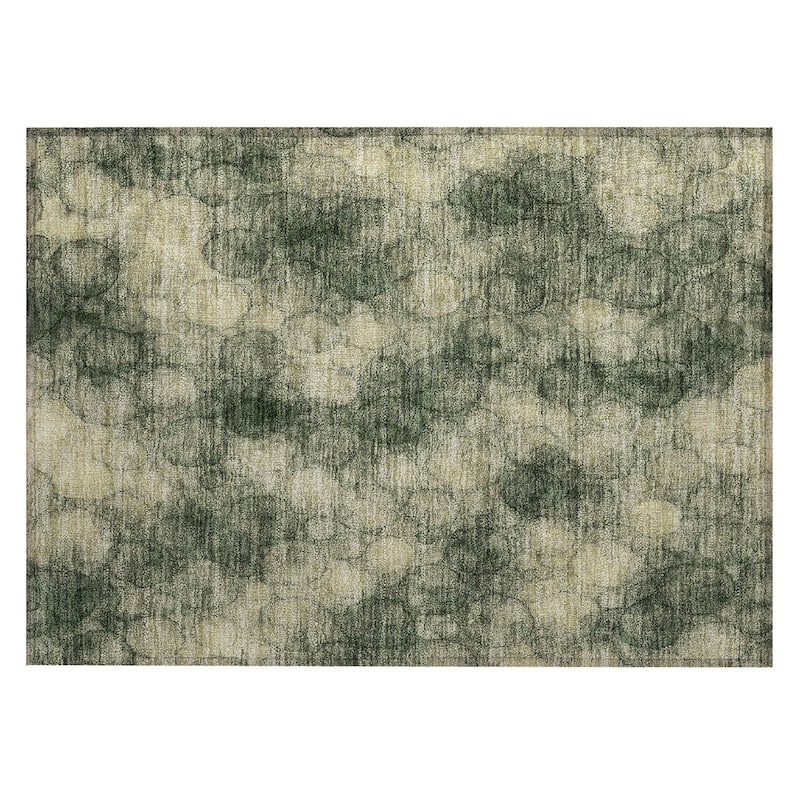 Machine Washable Indoor/ Outdoor Modern Aby Chantille Rug