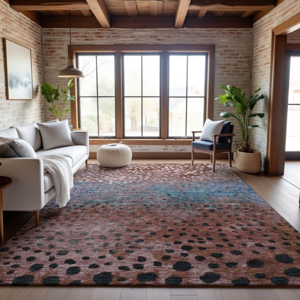 Premium Washable Super Soft Contemporary Ombre Mayfield Rug