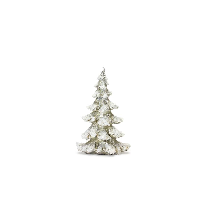 Set of 4 Frosted Christmas Tree Tabletop Decors 18"