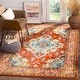 preview thumbnail 8 of 161, SAFAVIEH Monaco Lillie Boho Medallion Distressed Area Rug 10' x 14' - Orange/Light Blue