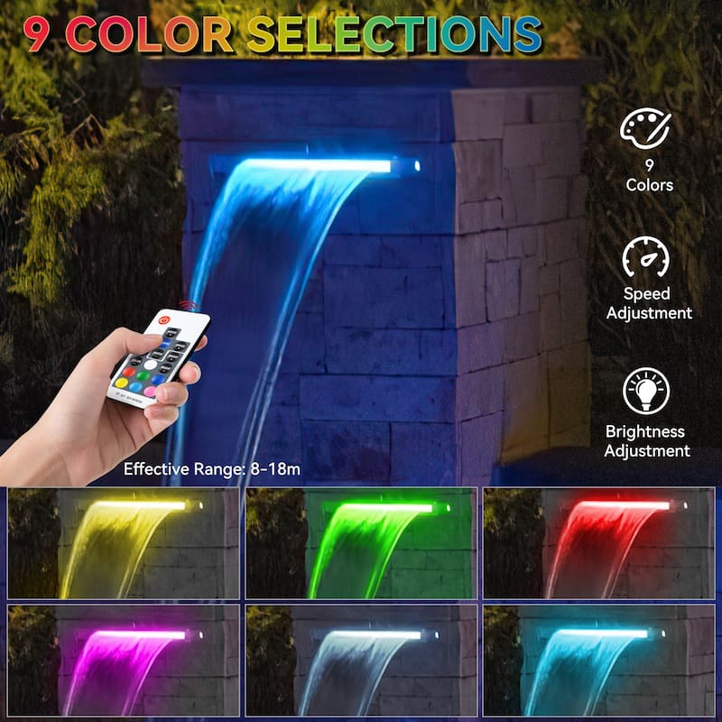 Pool Fountain Acrylic Pool Waterfall