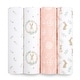 preview thumbnail 20 of 50, aden+anais essentials 4-Pack 100% Cotton Muslin Swaddle Blankets blushing bunnies