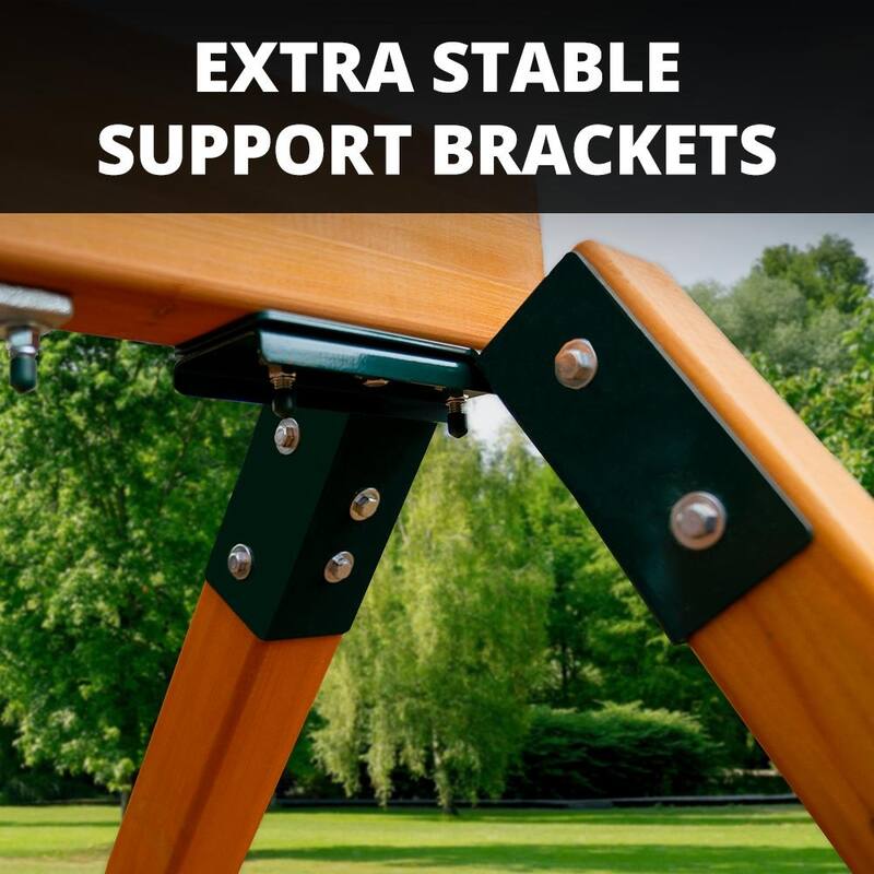 Gorilla Playsets Treasure Trove II Treehouse Wood Swing Set