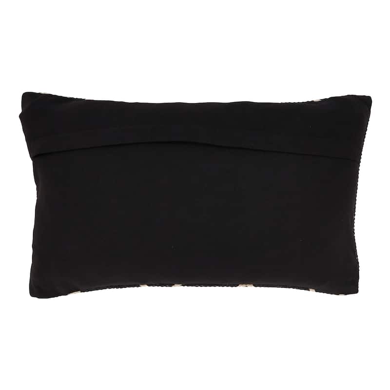 Cotton Pillow With Chevron Design