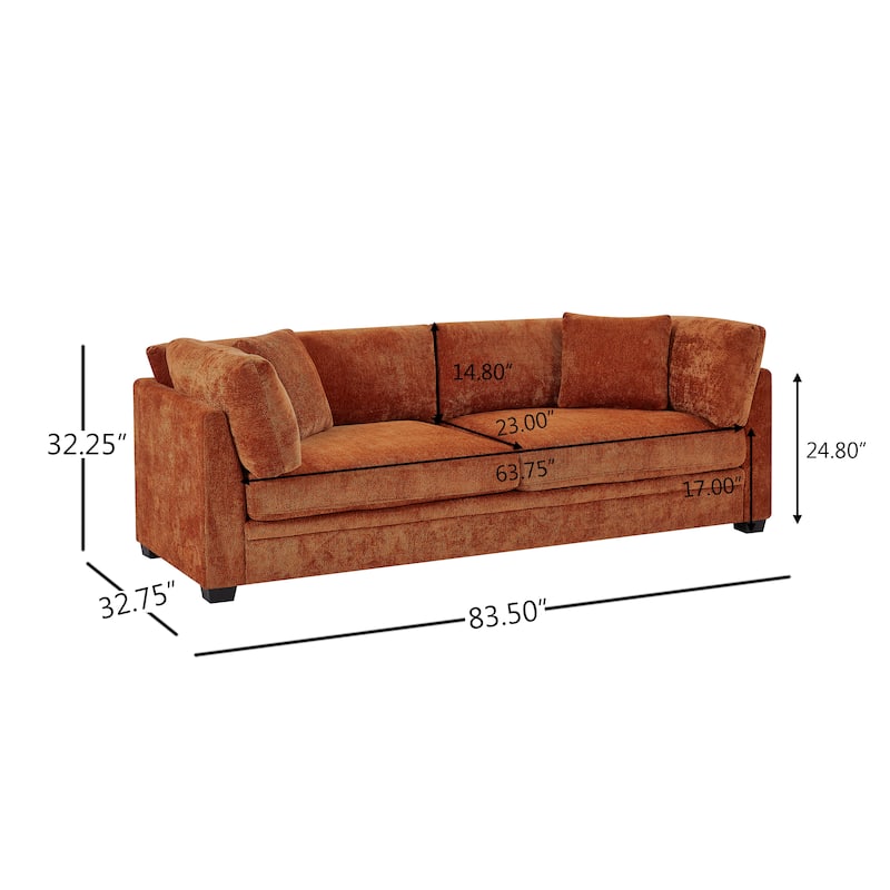 Christopher Knight Home - Flare Modern Upholstered Sofa with Flared Arms