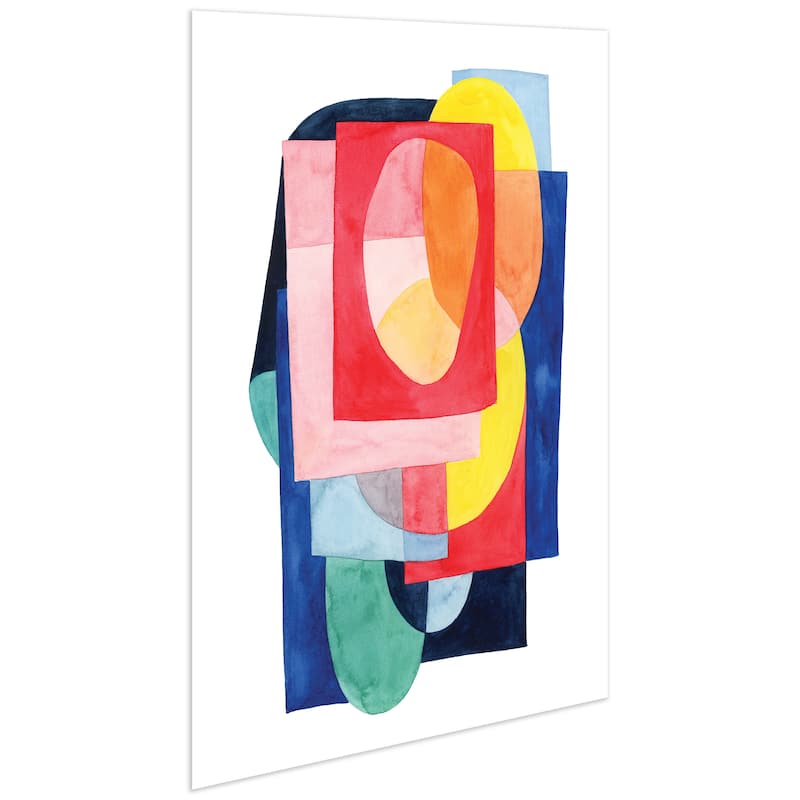 "Launder II" Frameless Free Floating Tempered Glass Panel Graphic Wall Art