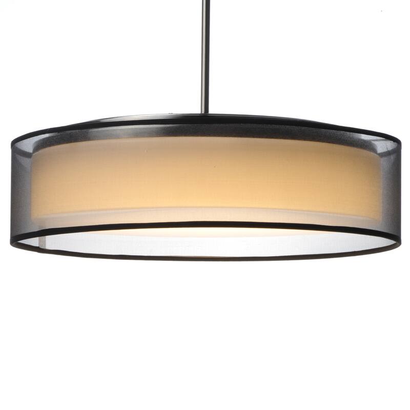 Prime 20"W LED Pendant - satin nickel