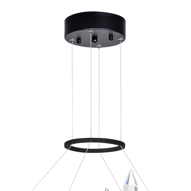 Juliette LED Chandelier With Black Finish