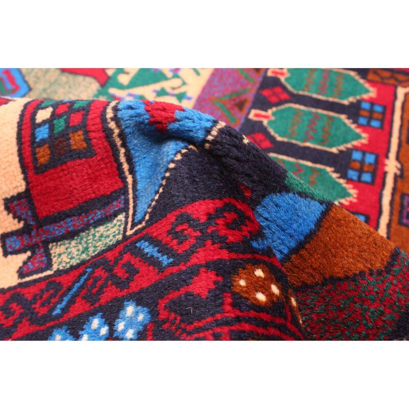 ECARPETGALLERY Hand-knotted Teimani Dark Navy Wool Rug - 2'10 x 4'5