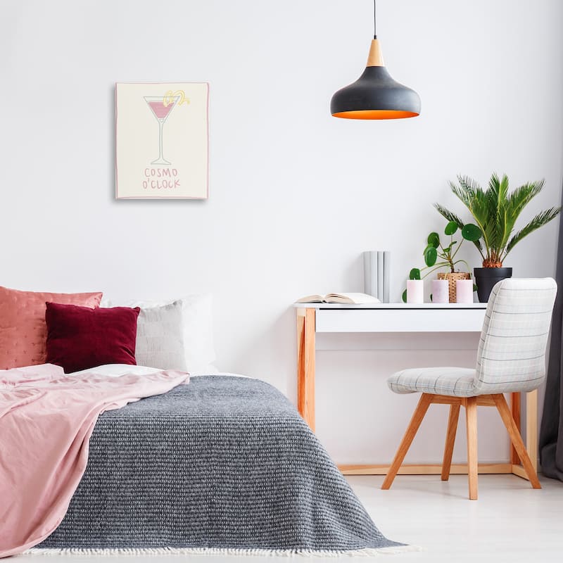 Stupell Minimal Cosmo O'Clock Canvas Wall Art Design By Grace Popp