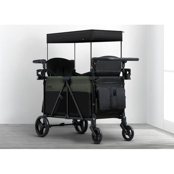 Jeep Aries Stroller Wagon by Delta Children - Black/Green