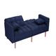 LUXMOD Futon Sleeper Sofa With 2 Pillows Fabric