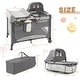 preview thumbnail 13 of 19, 5-in-1 Portable Baby Playard with Cradle and Storage Basket - 43.5"L x 31"Wx 31"H