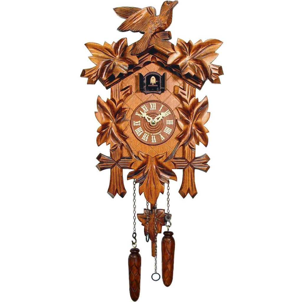 13.5" Engstler Battery-Operated Full Size Cuckoo Wall Clock