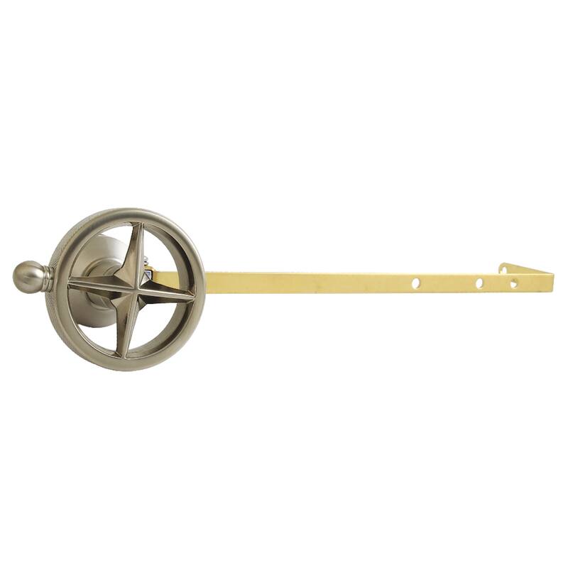 Kinston Brass Universal Front or Side Mount Toilet Tank Lever with Knurled Handle - Brushed Nickel