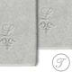 Authentic Hotel and Spa 100% Turkish Cotton Monica 2PC Embellished Washcloth Set