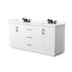Option White / Giotto Quartz Top / Matte Black Hardware