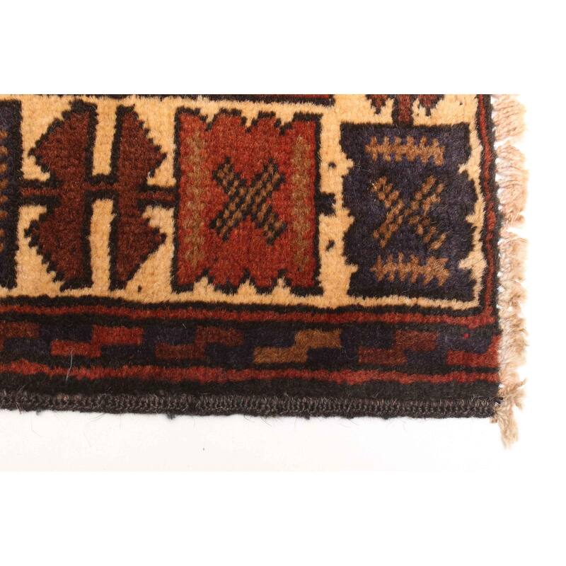 ECARPETGALLERY Hand-knotted Teimani Copper Wool Rug - 2'7 x 4'4