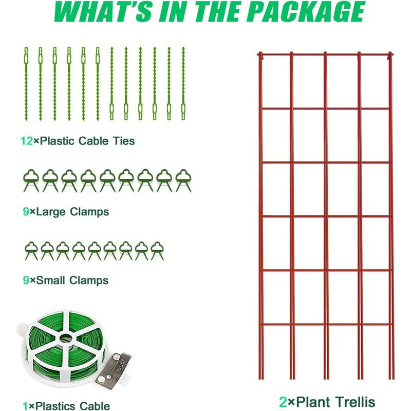 Foldable Cucumber Trellis, Outdoor Garden Trellis for Climbing Plants