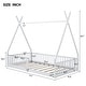 preview thumbnail 5 of 20, Wood House Bed Floor Bed Twin Size Frame Bed with Fence