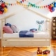 preview thumbnail 2 of 42, Full Size Wooden House Bed Platform Bed with Twin Size Trundle and Solid Construction