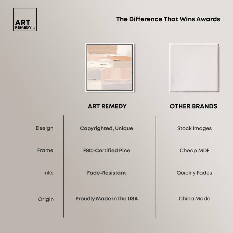Roseate Cream Tones III Canvas by Art Remedy