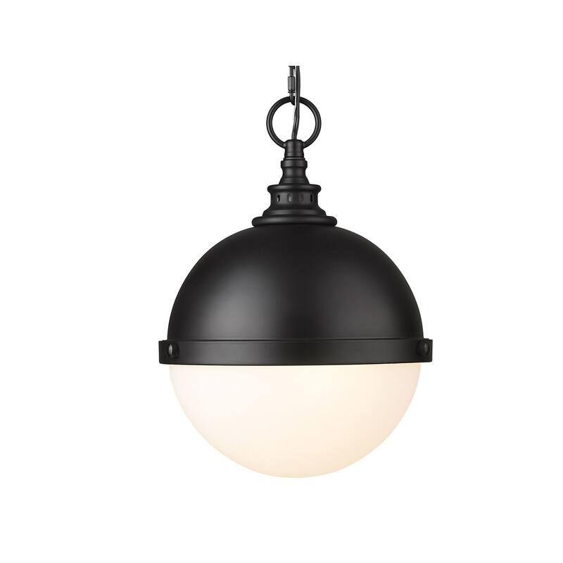 Z-Lite Peyton 2 Light 12" Wide Pendant - Matte Black