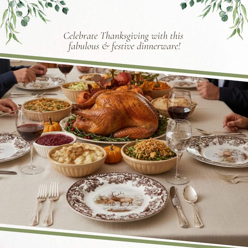 Spode Woodland Dinner Plate Animal Motifs