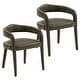preview thumbnail 14 of 26, Modern Faux Leather Dining Chair, Set of 2