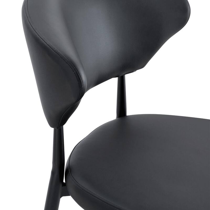 Minimalist Ergonomic Dining Chair, With A Curved Backrest For Comfortable Design