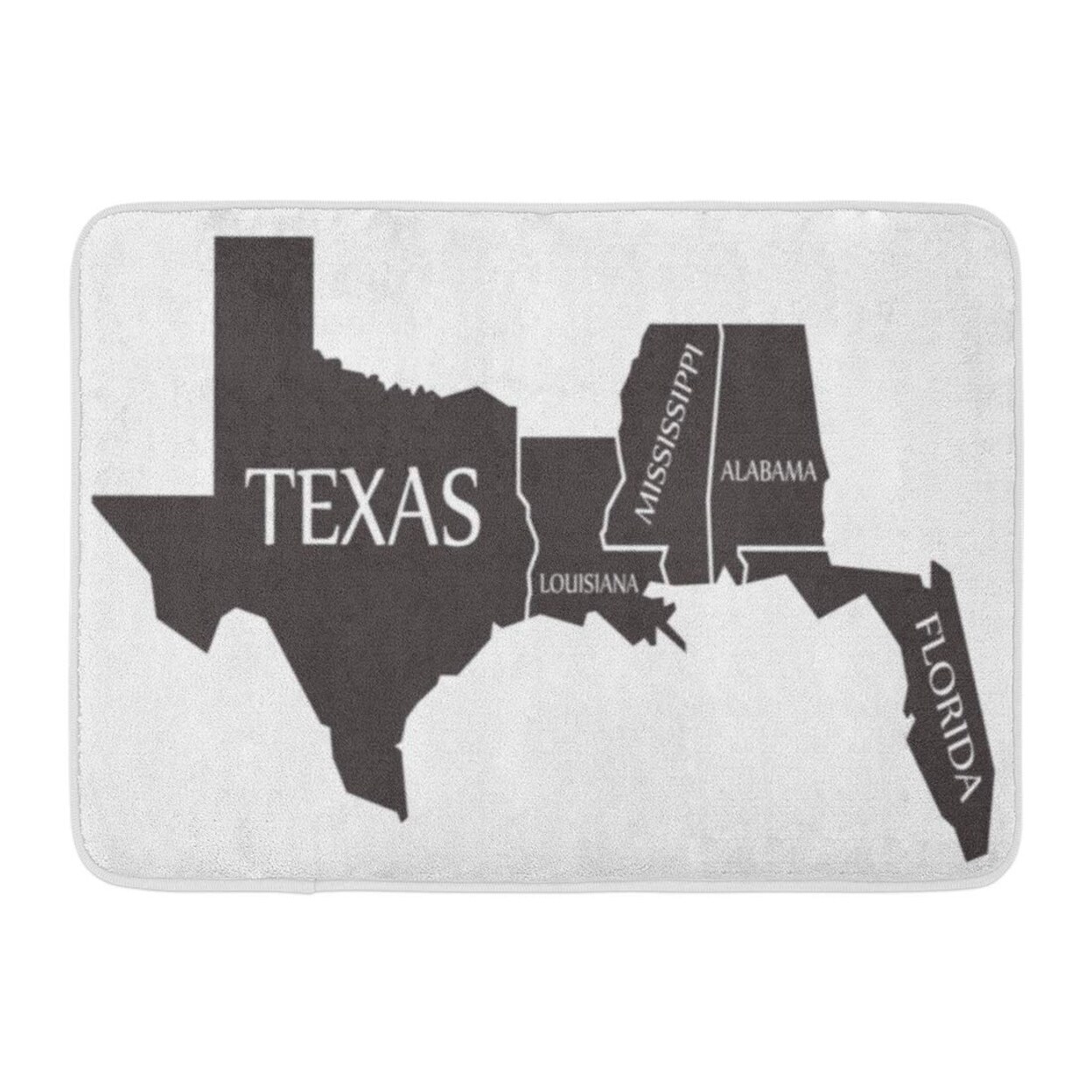 Shape Texas Louisiana Mississippi Alabama Florida Map Labelled Black Silhouette Doormat Floor Rug Bath Mat 23 6x15 7 Multi On Sale Overstock 31776490 The shape's not perfect, says bud kennedy, a longtime columnist for the fort worth. shape texas louisiana mississippi alabama florida map labelled black silhouette doormat floor rug bath mat 23 6x15 7 multi