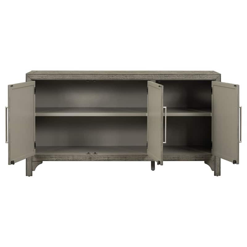 Designed Storage Cabinet Sideboard with MDF+Pine veneer , Adjustable Shelves, Suitable