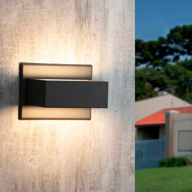 2 Pack Wall Light Outdoor LED Wall Wall Sconce Lighting Lantern