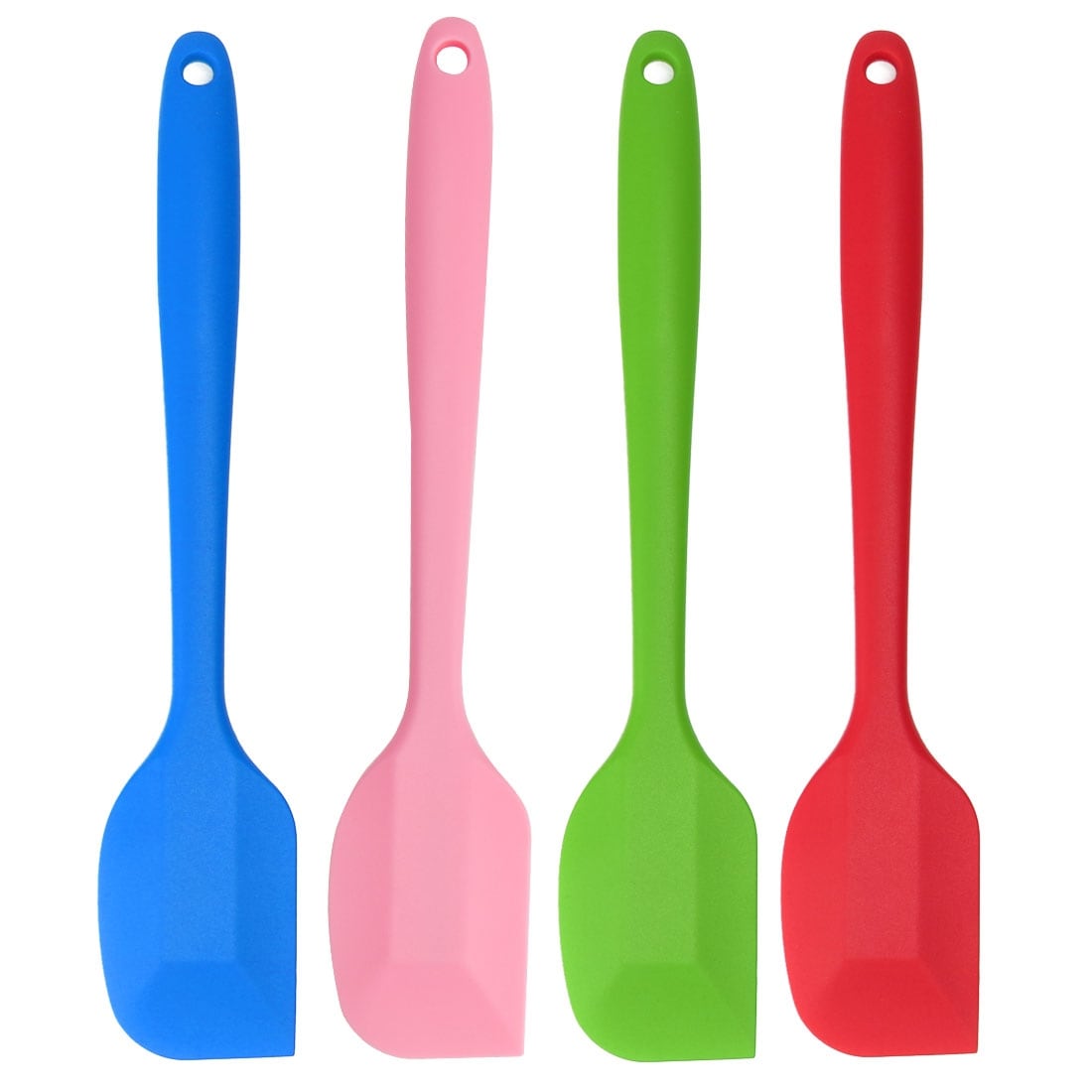 Kaluns Heat Resistant Rubber Silicone Spatula (Set of 8), Red