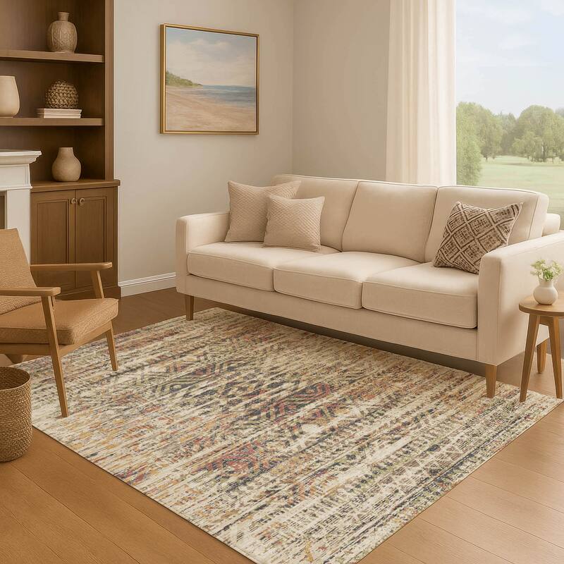 Premium Washable Super Soft Modern Global Mayfield Rug