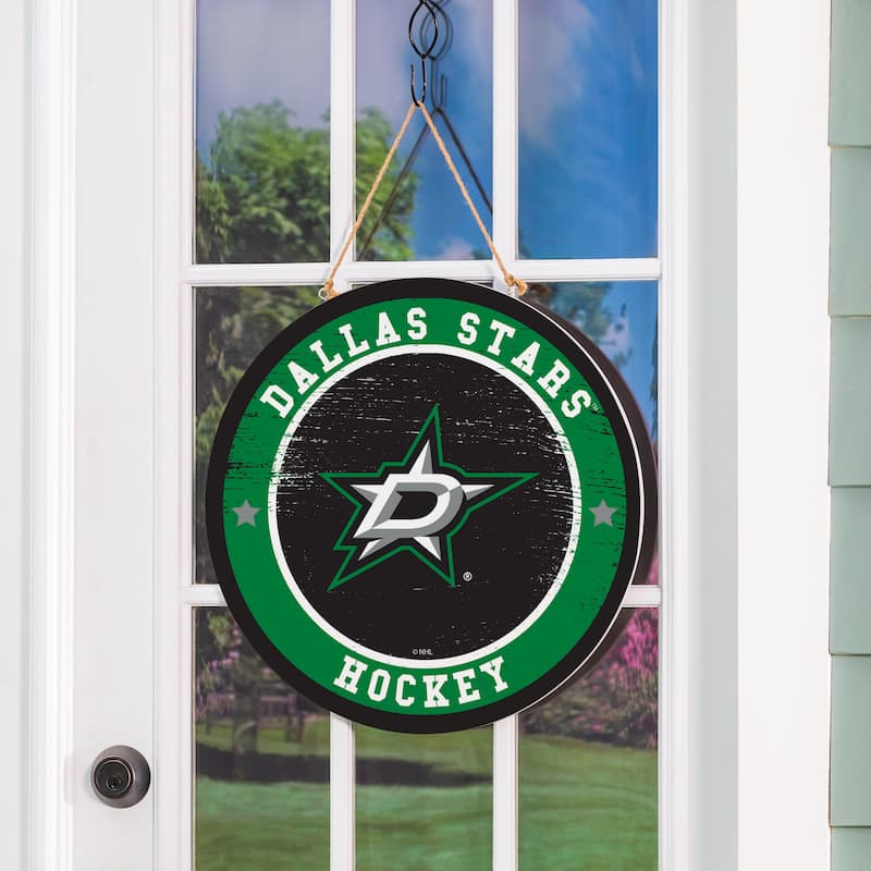 Dallas Stars Wooden Door Decor Wall Sign - Multi-Color
