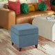 preview thumbnail 2 of 149, Adeco Square Storage Ottoman 17 inch Footstool