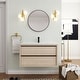 preview thumbnail 24 of 66, BNK 24/30/36 Inch Single Sink Bathroom Vanity with Soft Close Drawers Plain Light Oak - 36"W x 18.31"D x 21.25"H