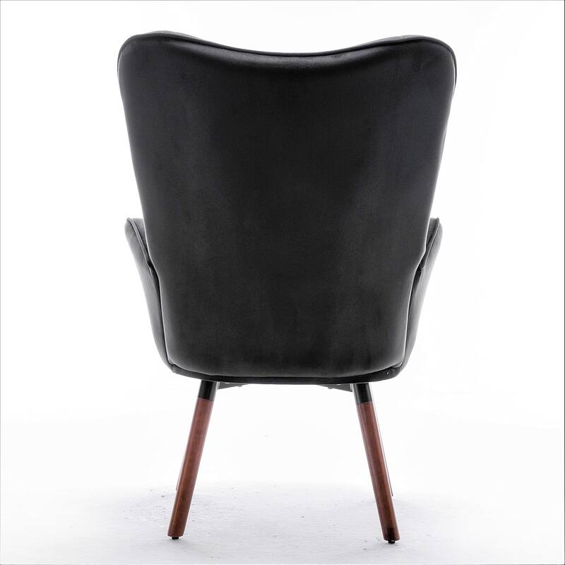 Kreedence 26.38" W Microfiber Accent Chair with Wing Back Design