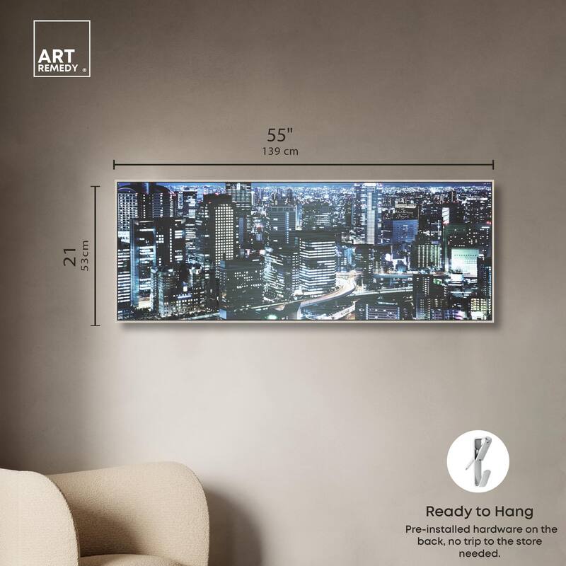 City Cosmos Tokyo Panoramic Canvas by Art Remedy