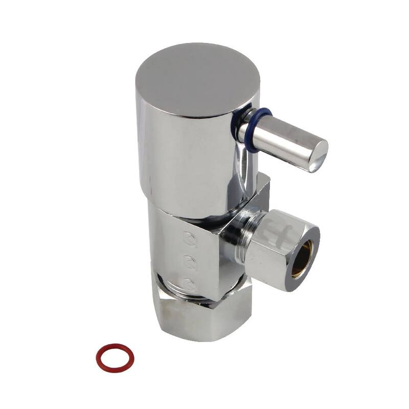 Kingston Brass Anti-Seize Quarter Turn Angle Stop - Polished Chrome