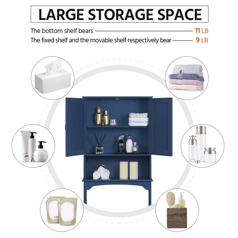 Yaheetech Bathroom Space Saving Organizer Over-the -Toilet