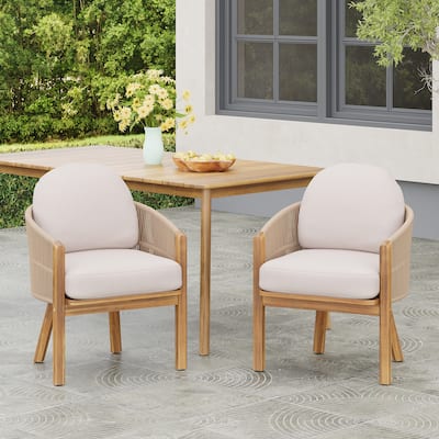 Outdoor Dining Arm Chair Set of 2