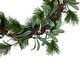 preview thumbnail 2 of 1, Pine Needle and Silver Ball Ornament Artificial Christmas Wreath 12-Inch Unlit - 12"