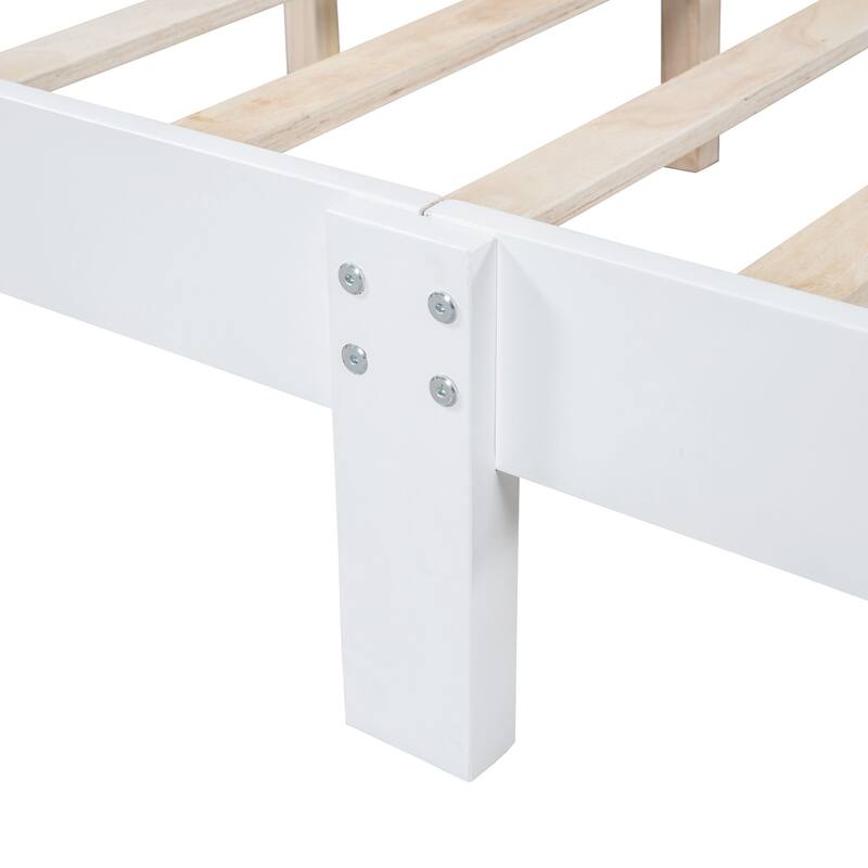 Vintage Style Platform Bed Frame